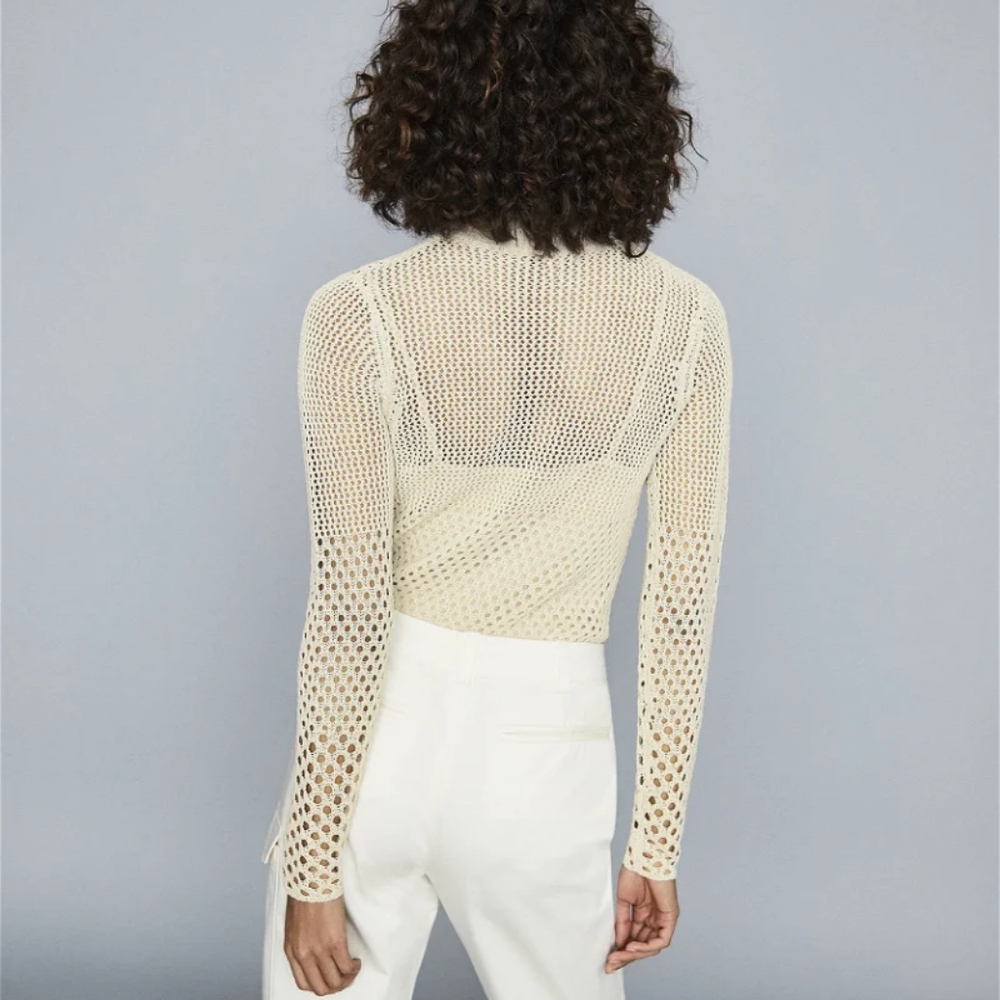 NWT REISS | Roni Open Knit Sweater - Picture 6 of 6